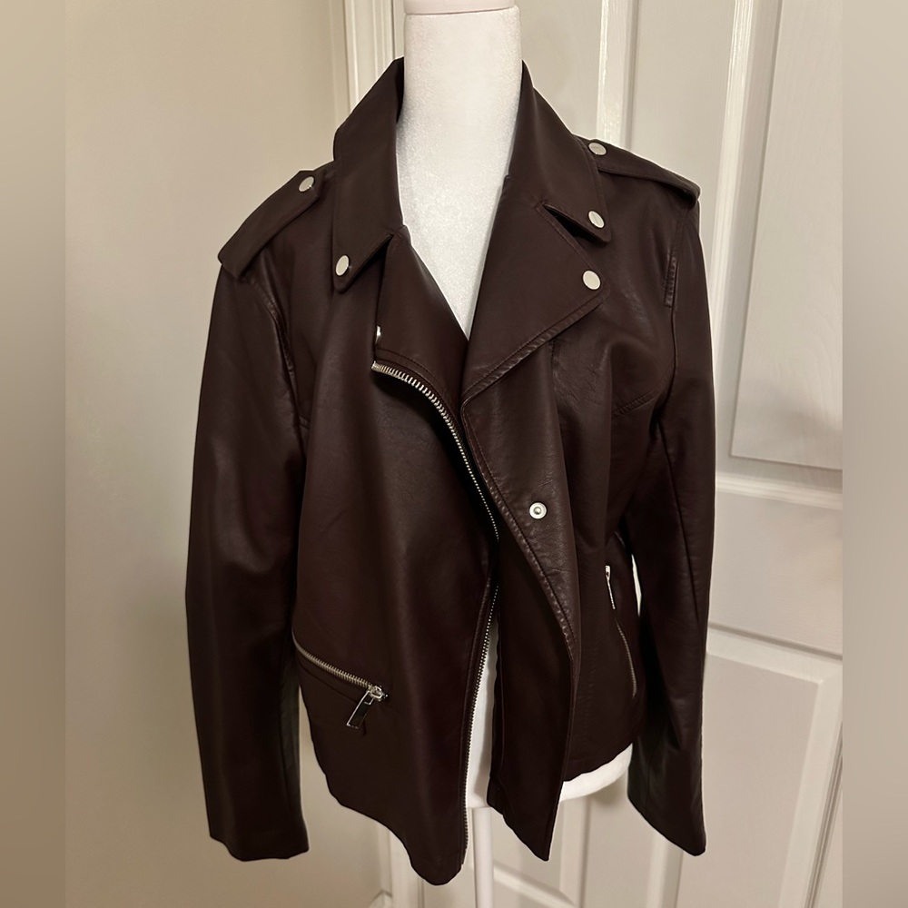 NY & Company Faux Leather Jacket size xl